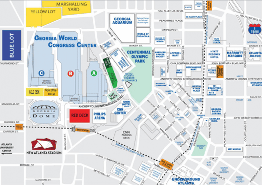 map of downtown atlanta Useful Atlanta Maps For School Trips