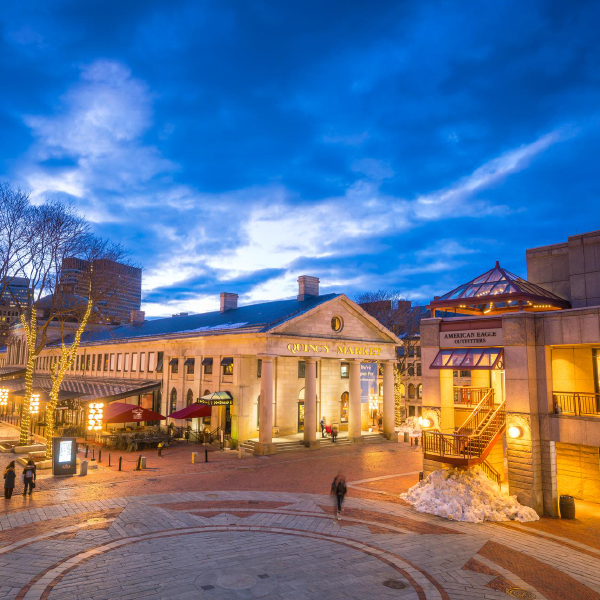 Quincy Market Street View, Boston, MA