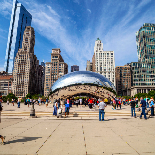 The Bean at Cloud Gate, Chicago, IL