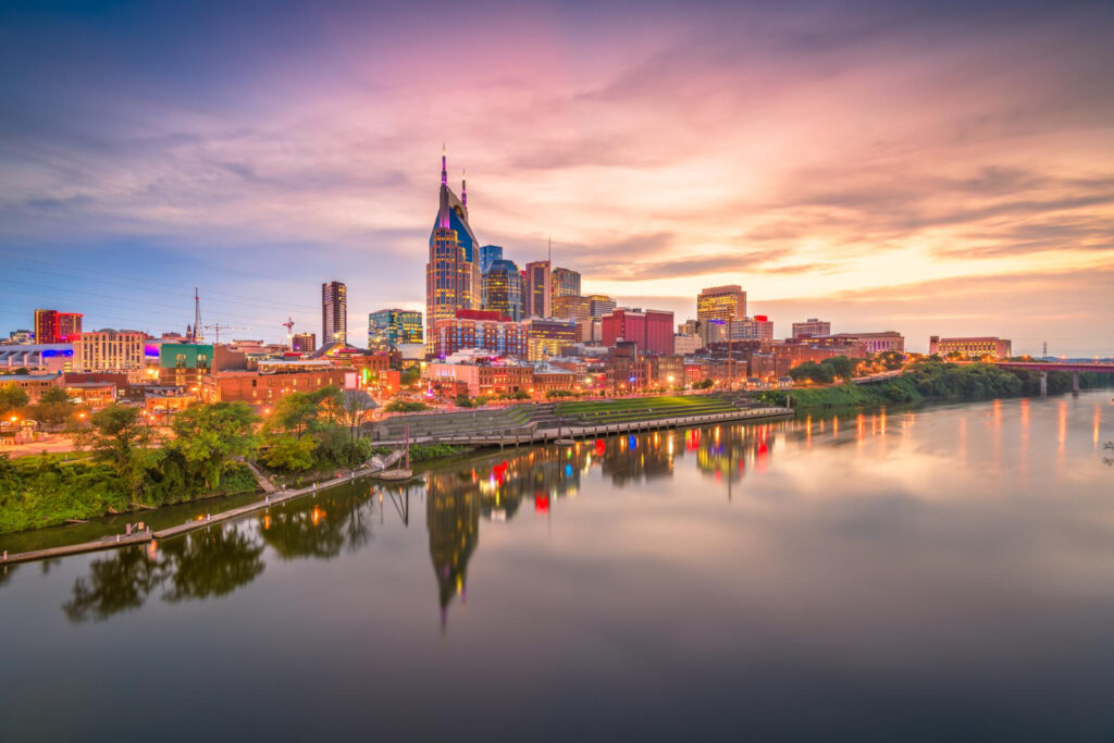 Nashville Skyline at Cumberland River