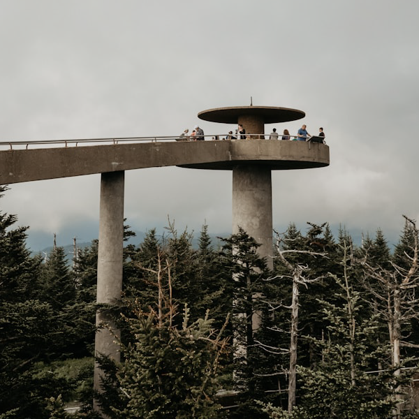 Smoky Mountains View from Clingmans Dome Road in Gatlinburg