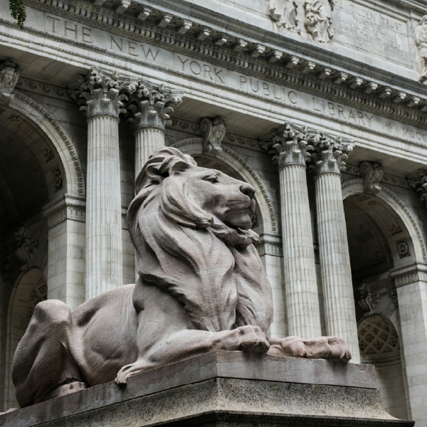 New York Public Library Building and Lion